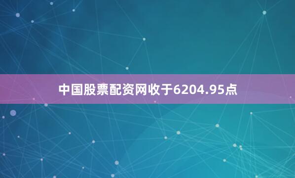 中国股票配资网收于6204.95点